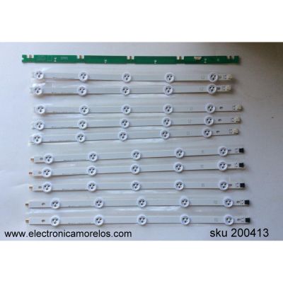 KIT DE LED'S PARA TV (10 PIEZAS) / LG 6637L-0025A / HL42EC(A) REV0.2 / 6916L-1385A / 6916L-1386A / 6916L-1387A / 6916L-1388A / PANEL LC420DUE (SF)(R3) / MODELOS 42LN5300-UB / 42LN5300-UB.BUSYLJR / 42LN5400-UA / 42LN5400 / 42LN5700-UH / 42LN541C-UA 